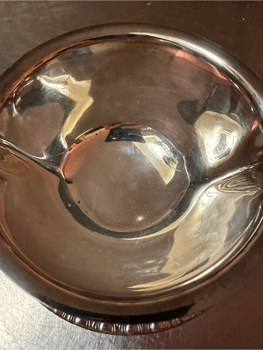 7 inchElegant Silver-Plated Saucepan /Gravy Boat - Silver